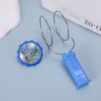 Jucarie Interactiva, Flippy, Titirez Magnetic, cu Led, 19.8 x 5 cm, Albastru