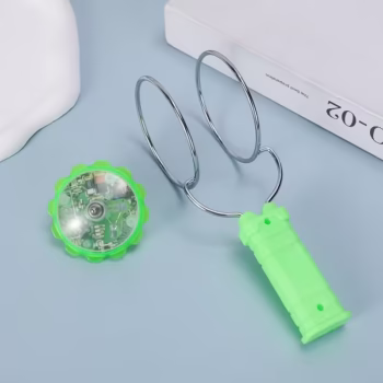 Jucarie Interactiva, Flippy, Titirez Magnetic, cu Led, 19.8 x 5 cm, Verde