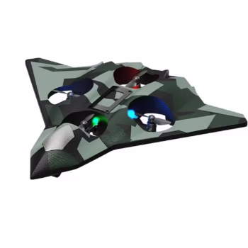 Jucarie Interactiva, Flippy, Aeronava de Lupta, din EVA, cu Telecomanda, Incarcare USB, +14 Ani, 24 x 25.5 x 4.2 cm, Model...