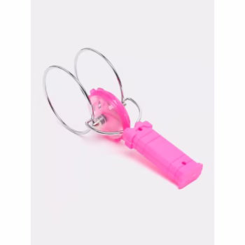 Jucarie Interactiva, Flippy, Titirez Magnetic, cu Led, 19.8 x 5 cm, Roz