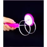 Jucarie Interactiva, Flippy, Titirez Magnetic, cu Led, 19.8 x 5 cm, Roz