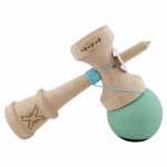 Kendama X Originala, Profesionala, Flippy, Big Cups V3, Rubber Grip, model Turcoaz/albastru inchis