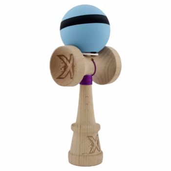 Kendama X Originala, Profesionala, Flippy, Big Cups V3, Rubber Grip, model bleu/negru/bleu