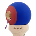 Kendama X Originala, Profesionala, Flippy, Big Cups V3, Rubber Grip, model Albastru/rosu