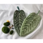 Prosop de Bucatarie, Flippy, Model Frunza, 32.5 x 15.5 cm, Verde