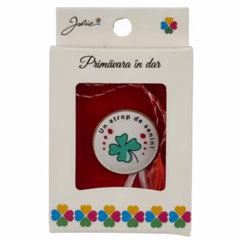 Martisor Brosa Mica in Cutie, Dimensiune Brosa 2.5-3 cm, Material Metal, Model 24