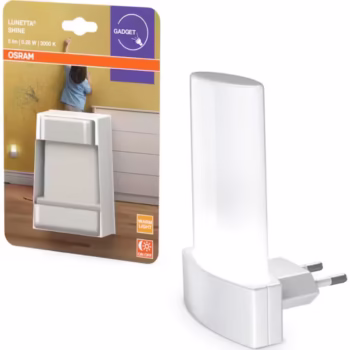 Lampa de veghe Osram LUNETTA Shine White cu senzor de lumina, 0.3W, 5lm, lumina calda (3000K)
