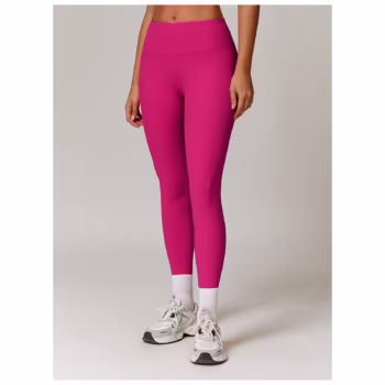 Pantaloni de Fitness/Yoga, Flippy, pentru Femei, Material Elastic, Spandex, Talie Inalta, Roz, Marime S