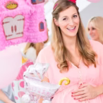 Pinata Castel Printesa pentru Petrecere, Flippy, din Hartie Creponata si Carton, Pinata pentru Petreceri, 40 x 37 x 15 cm, Roz deschis