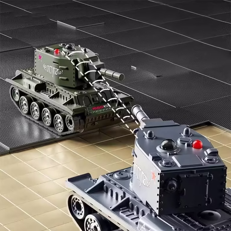 Mini Tanc cu Telecomanda, Flippy, Wireless, 4 x 8 x 4 cm, cu Infrarosu, Gri