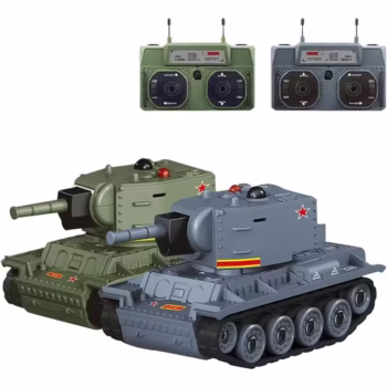 Mini Tanc cu Telecomanda, Flippy, Wireless, 4 x 8 x 4 cm, cu Infrarosu, Verde