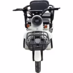 Triciclu Electric V6, Saige, Fara Permis, cu Doua Locuri, Motor 1800W, Baterie 72V24Ah, Autonomie 60km, 220x88x105 cm, Viteza Maxima 25km/h, Alb