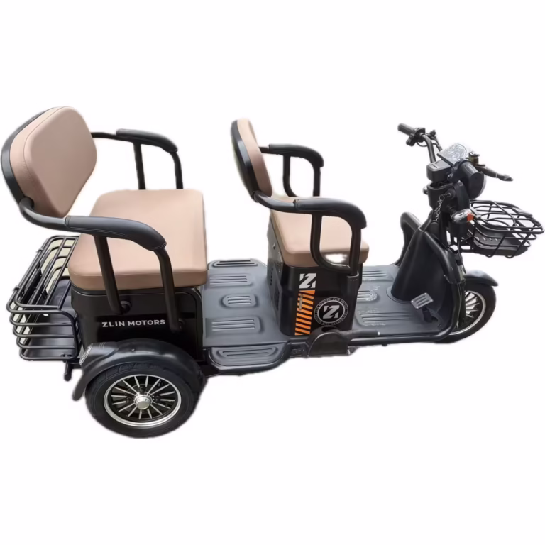 Triciclu Electric V6, Saige, Fara Permis, cu Doua Locuri, Motor 1800W, Baterie 72V24Ah, Autonomie 60km, 220x88x105 cm, Viteza Maxima 25km/h, Negru OldStyle