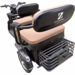 Triciclu Electric V6, Saige, Fara Permis, cu Doua Locuri, Motor 1800W, Baterie 72V24Ah, Autonomie 60km, 220x88x105 cm, Viteza Maxima 25km/h, Negru OldStyle