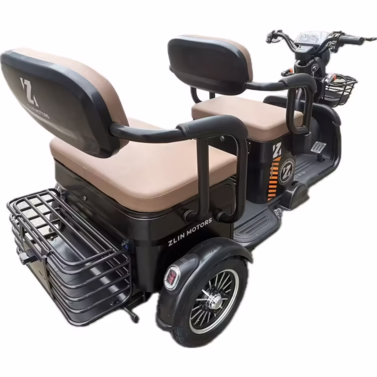 Triciclu Electric V6, Saige, Fara Permis, cu Doua Locuri, Motor 1800W, Baterie 72V24Ah, Autonomie 60km, 220x88x105 cm, Viteza Maxima 25km/h, Negru OldStyle