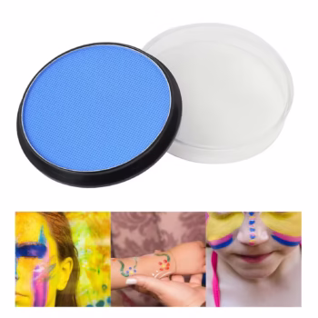 Vopsea pentru Fata si Corp, Flippy, cu Pigment Fosforescent, 30 g, Activare cu Apa, Albastru