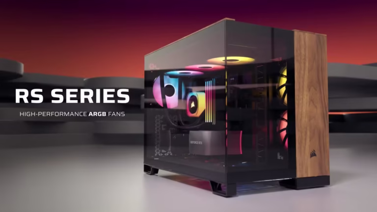 Ventilator Corsair RS120 ARGB 120 PWM, 420 – 2100 RPM, Negru