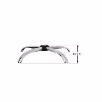 Baza metalica pentru scaun directorial, 56 cm, argintie