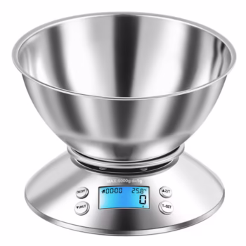 Cantar de bucatarie Arvada® SmartWeigh XF-07, Display iluminat, Functie tara, Functie temperatura, dimensiune 20x20x15cm 5...