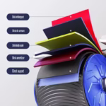 Roata abdominala cu temporizator, Arvada® URBNFit, mecanism de rebound automat, suporturi pentru coate, 10cm latime roata,...