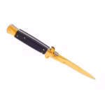Set trei bricege cu arc, DEPOX®, design italian clasic, husă inclusă, 22 cm, auriu/multicolor