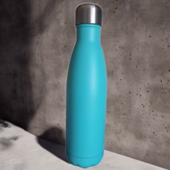 Sticla de apa izotermic din otel inoxidabil KARRY VESSEL, izolata in vid de 500 ml,albastru deschis