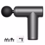 Mini aparat profesional pentru Masaj Tip Pistol Konka , LCD Display Touch, 6 Viteze, 6 Capete, 1500Ah Baterie Reincarcabila, 18kw, Autonomie 4-6h,sistem racire, 3200 Percutii/Minut, Amplitudine 8mm, Fara Fir, Puternic, Silentios, Geanta Transport, negru