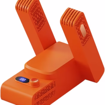 Uscator de pantofi Moreway cu deodorizare inteligenta, multifunctional de uz casnic, temporizat/pliabil, portocaliu
