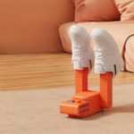 Uscator de pantofi Moreway cu deodorizare inteligenta, multifunctional de uz casnic, temporizat/pliabil, portocaliu