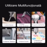 Aspirator de mana fara fir multifunctional 3in1, 9000PA, 120W, cu filtru Hepa pentru masina, birou, casa, animale de compa...