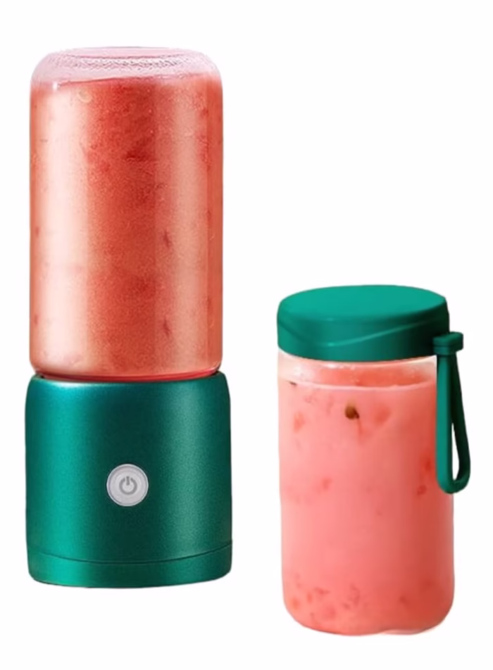 Mini Blender Electric, Kerisson Easy Mix, extra pahar borosilicat rezerva, 60 W, 16.000 RPM, Portabil, Multifunctional, Au...