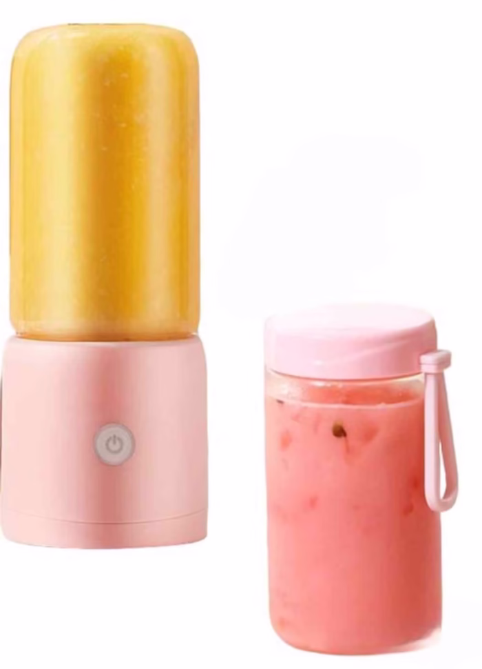 Mini Blender Electric, Kerisson Easy Mix, extra pahar borosilicat cadou, 60 W, 16.000 RPM, Portabil, Multifunctional, Auto...