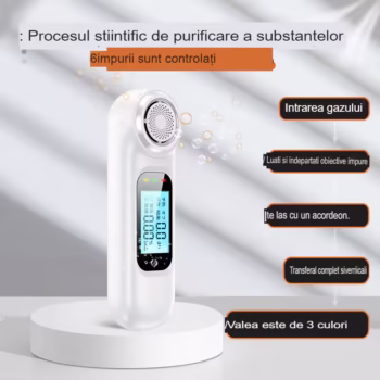 Etilotest AEC AM01 , fara contact, Nu necesita rezerve, Acuratete +/- 0.01% BAC, Display LCD color, Autonomie baterie 200 testari, Indicator risc, 8x2x1.5 cm, alb