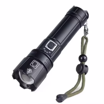 Lanterna LED Asafee SK1909 Ultra-Bright, 30w din aluminiu, sursa XHP70.2 , profesionala, focus ajustabil, acumulator 25650 inclus, rezistenta la apa, incarcare USB, 3500 lumeni, 5 moduri lumina, negru