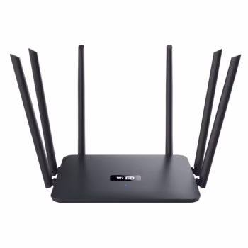 Router wireless NBKEY MK1200 , 6 antene, 1000Mbps Full Gigabit, Dual Band 2.4G&5G, protocol 802.11n MU-MIMO, Wi-Fi Wave2, negru