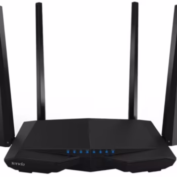 Router Tenda AC6 1200 Mgb/s , Gaming si UHD streaming , 4 antene 5G , wireless puternic , dual-band, negru