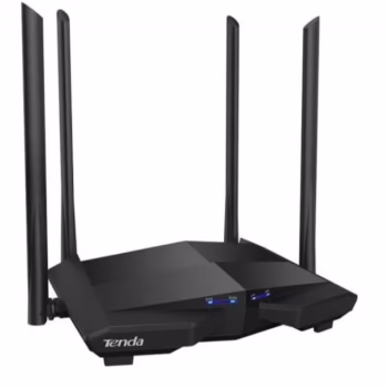 Router Tenda AC6 1200 Mgb/s , Gaming si UHD streaming , 4 antene 5G , wireless puternic , dual-band, negru