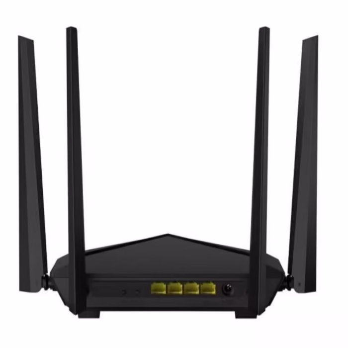 Router Tenda AC6 1200 Mgb/s , Gaming si UHD streaming , 4 antene 5G , wireless puternic , dual-band, negru