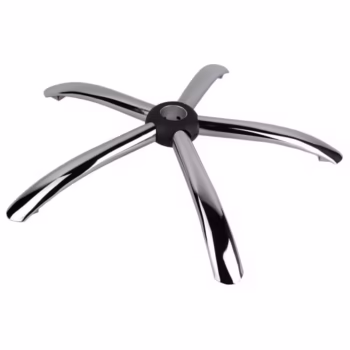 Baza metalica pentru scaun directorial, 58 cm, argintie