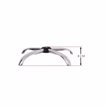Baza metalica pentru scaun directorial, 58 cm, argintie