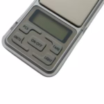 Cantar digital de buzunar DEPOX®, afisaj LCD, protectie plastic, 12 cm, 200g maxim, argintiu