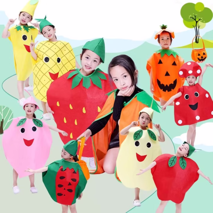 Costum fruct Ananas, DEPOX®, galben, marime universala