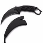 Cutit Karambit Night, DEPOX®, 19 cm, Negru