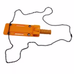 Cutit tactic de vanatoare DEPOX®, Military Specialist, 10 cm, teaca cu lant inclusa, portocaliu