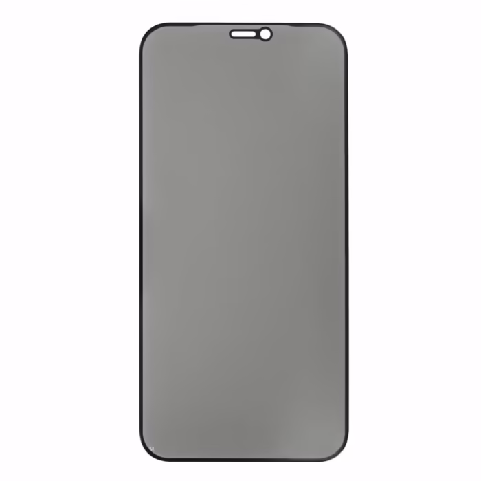 Folie de sticla securizata DEPOX® pentru protectie compatibila iPhone 12/12 PRO, 3D, Anti-spy, neagra, acoperire full-cover