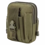Geanta tactica militara, poliester, capacitate 1 l, 18 cm, verde
