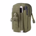 Geanta tactica militara, poliester, capacitate 1 l, 18 cm, verde