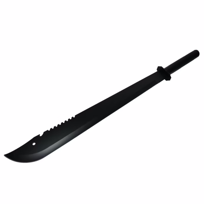 Set doua sabii vanatoare DEPOX®, maner metal, 81 cm/50 cm, negru, teaca inclusa