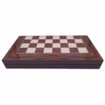 Joc table si dame DEPOX®, Backgammon Expert, lemn lucios, inchidere magnetica, 48 cm, maro