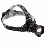 Lanterna de cap LED XHP160 Ultra-Bright , DEPOX®, zoom, intensitate interschimbabila, aluminiu, negru